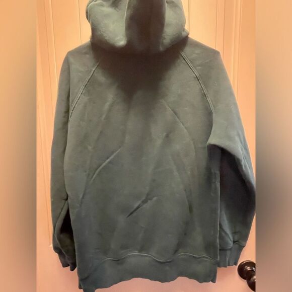 North Face Hoodie Medium Womens Deep Green Half Dome Sweatshirt Hooded - Picture 8 of 12